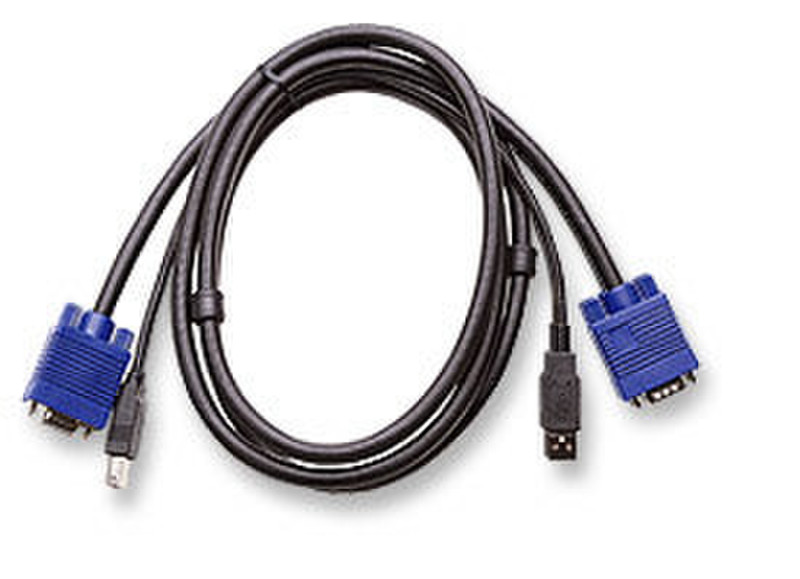 Intellinet 370691 1.8m Black KVM cable