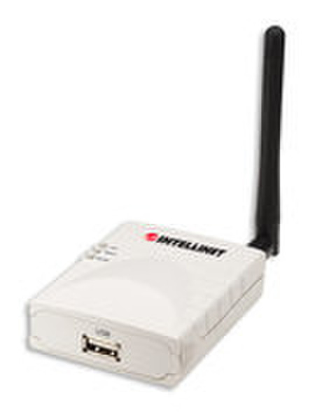 Intellinet Wireless 1-Port USB Print Server Ethernet LAN White print server