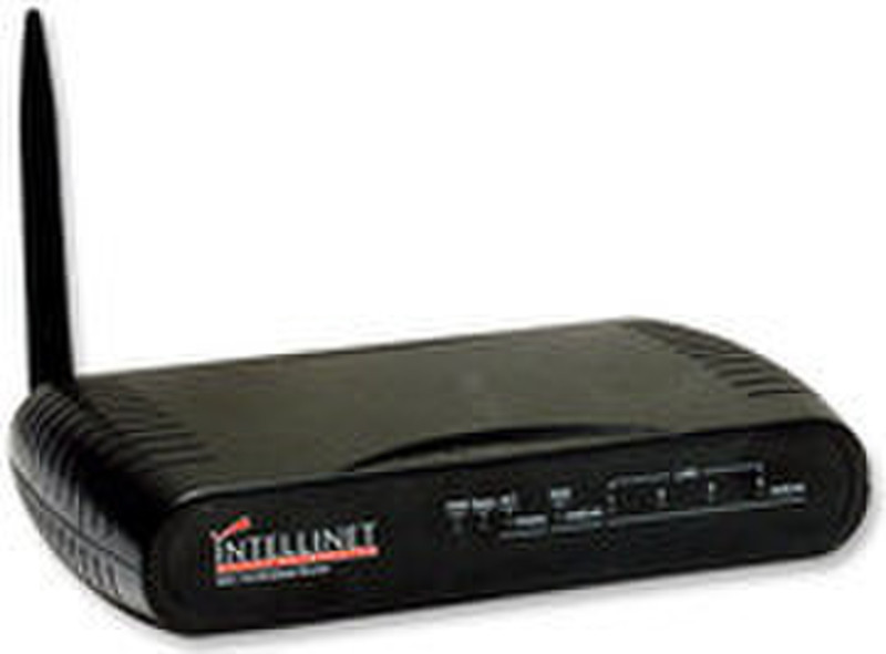Intellinet Wireless B Router w/ 4 Port 10/100 Switch Fast Ethernet Black