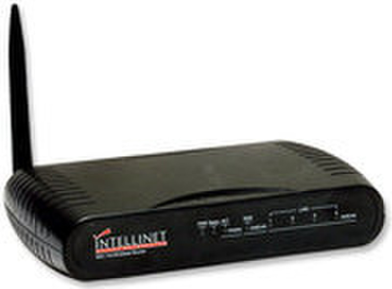 Intellinet Wireless B Router w/ 4 Port 10/100 Switch Schnelles Ethernet Schwarz