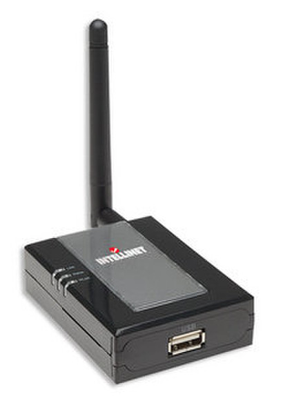 Intellinet 509060 Ethernet-LAN Schwarz, Grau Druckserver