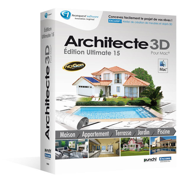Avanquest Architecte 3D f/ Mac - Ultimate Edition 2012 (v15)