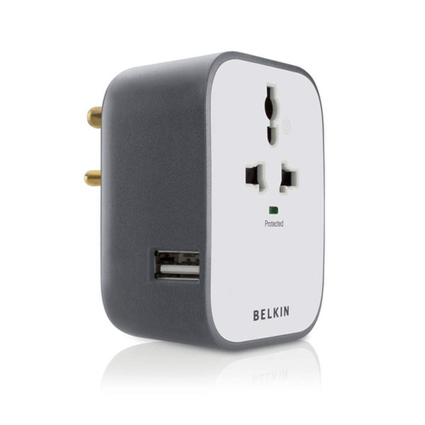 Belkin Surge Protector 1AC-Ausgänge Schwarz, Weiß Spannungsschutz