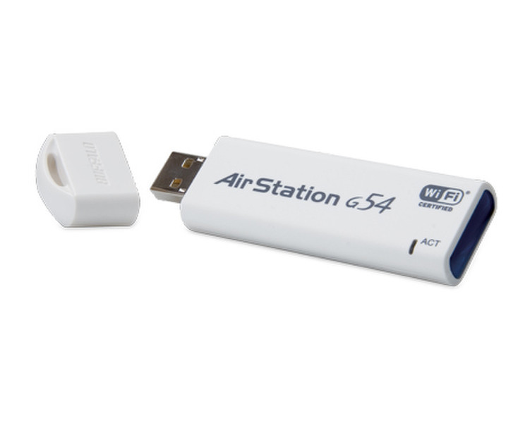 Buffalo Wireless-G Keychain USB 2.0 Adapter with Auto Installation 54Mbit/s Netzwerkkarte