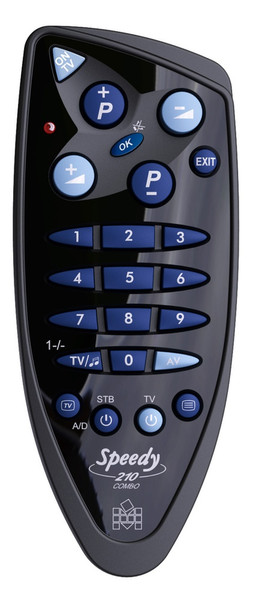 Meliconi Speedy 210 Combo IR Wireless Push buttons Black remote control