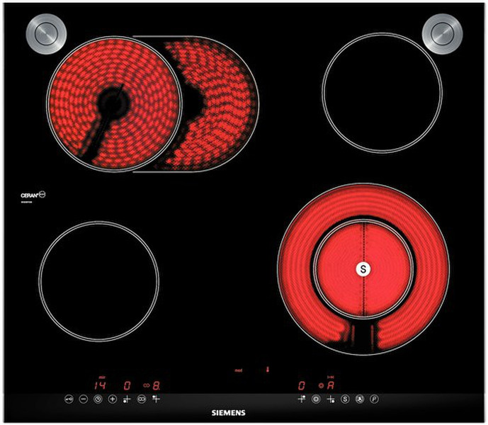 Siemens EF675TN31D Встроенный Ceramic hob Черный плита