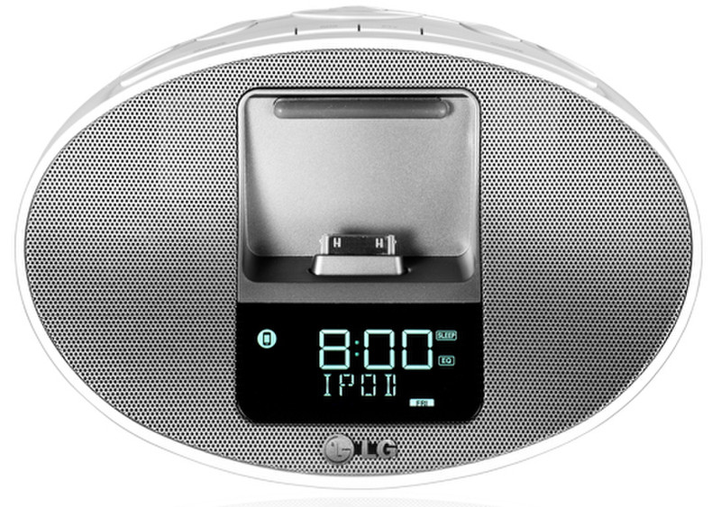 LG PA36 Uhr Grau, Weiß Radio