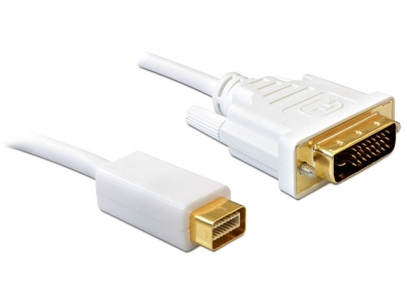 DeLOCK 82929 2m White DVI cable