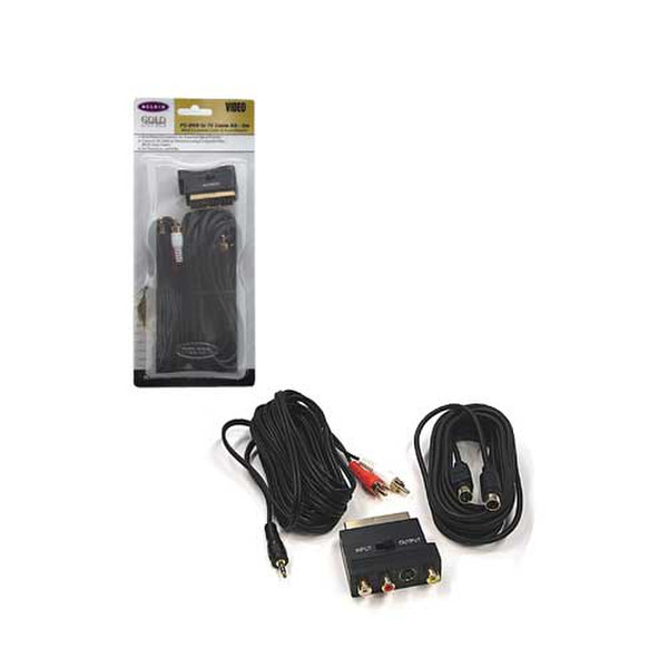 Belkin PC DVD AV SCART KIT 10M 10m Black