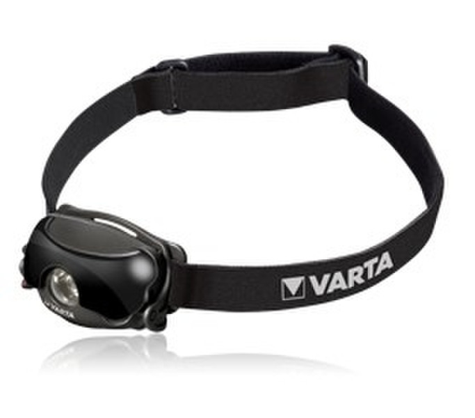 Varta 1W LED Stirnband-Taschenlampe LED Schwarz