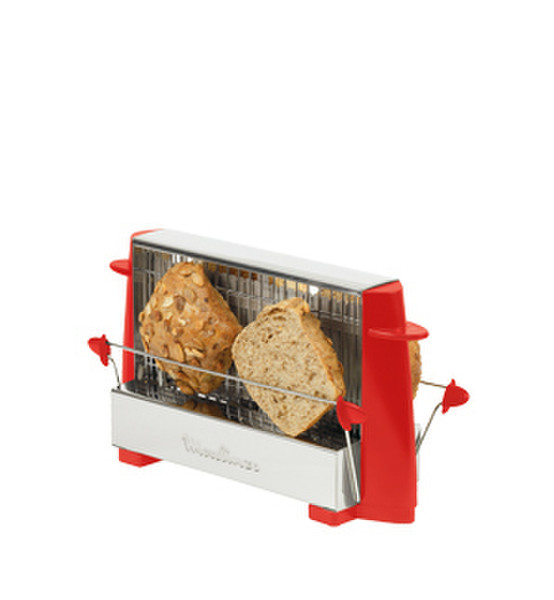 Moulinex A15452 4slice(s) 760W Rot, Weiß Toaster