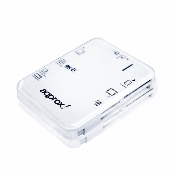 Approx External Card Reader DNI USB 2.0 Белый устройство для чтения карт флэш-памяти