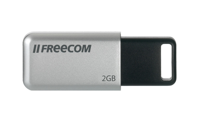 Freecom DataBar 2GB 2ГБ USB 2.0 Черный, Cеребряный USB флеш накопитель