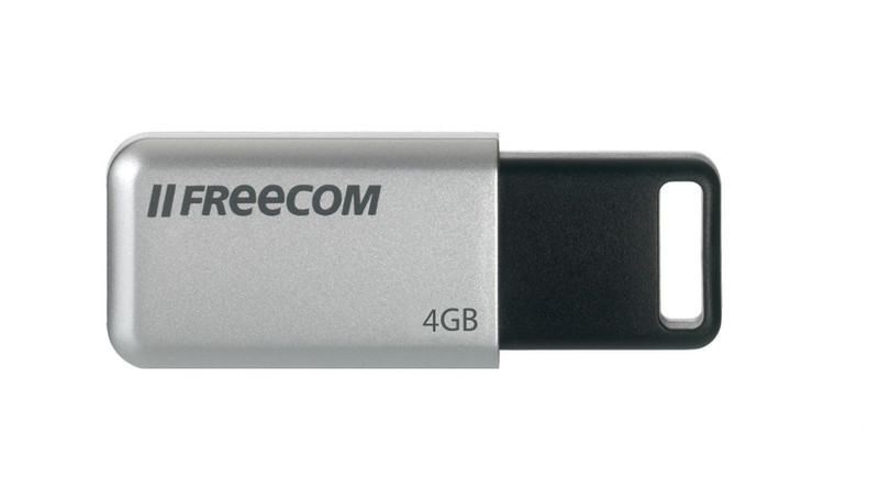 Freecom DataBar 4GB 4ГБ USB 2.0 Черный, Cеребряный USB флеш накопитель
