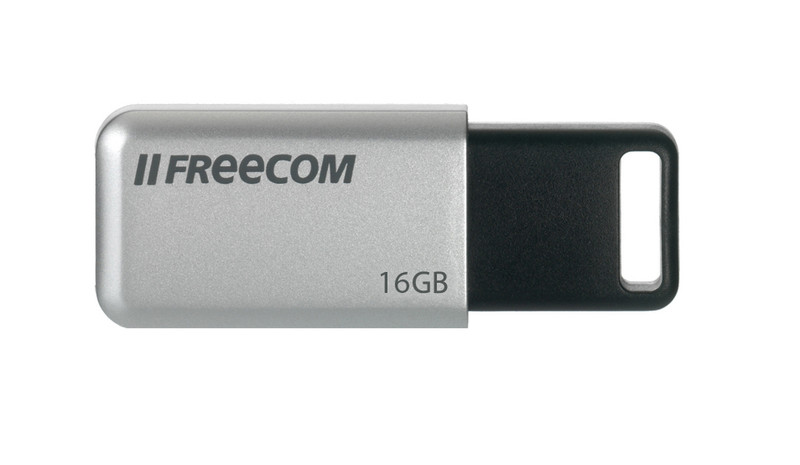 Freecom DataBar 16GB 16ГБ USB 2.0 Черный, Cеребряный USB флеш накопитель