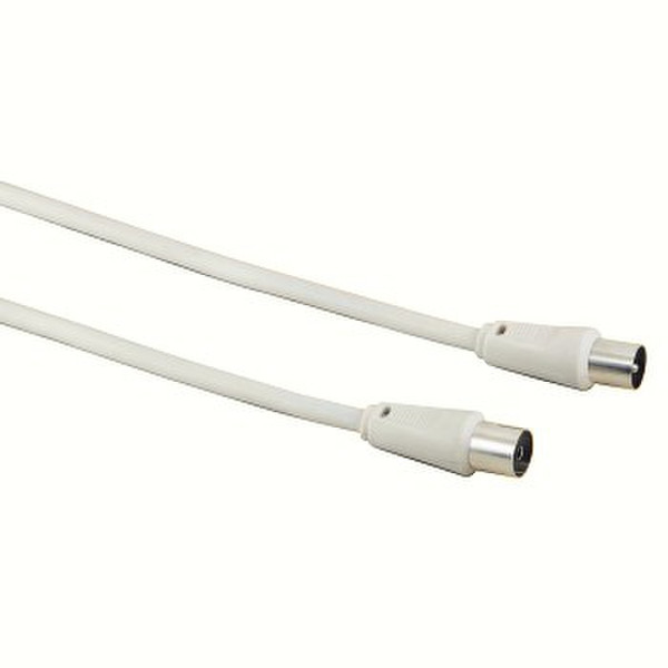 Hama 75042964 7.5m White coaxial cable