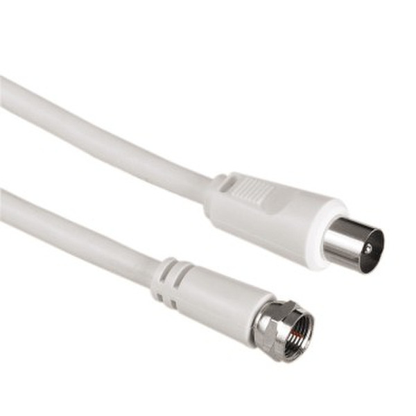 Hama 75042976 1.5m F White coaxial cable