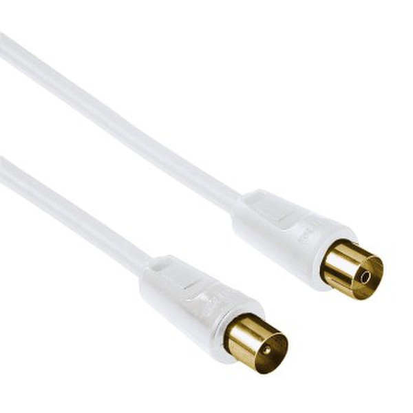 Hama 75043011 3m White coaxial cable