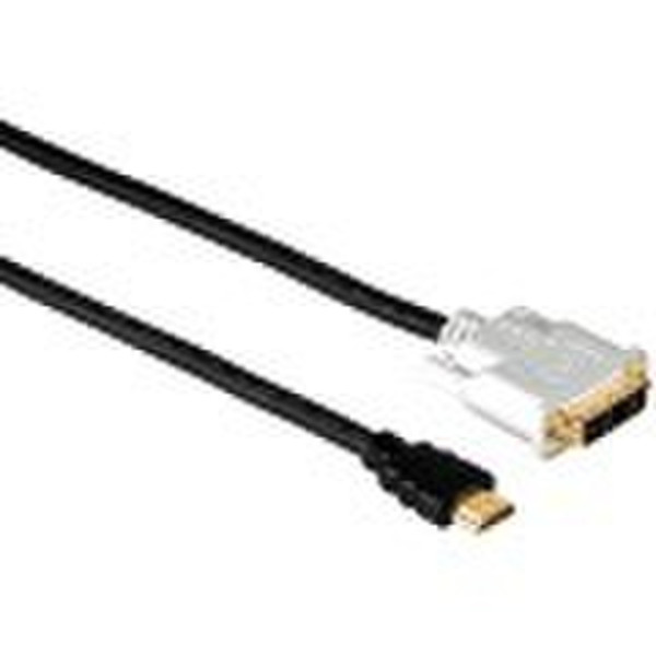 Hama 75043075 5м HDMI DVI-D Черный адаптер для видео кабеля