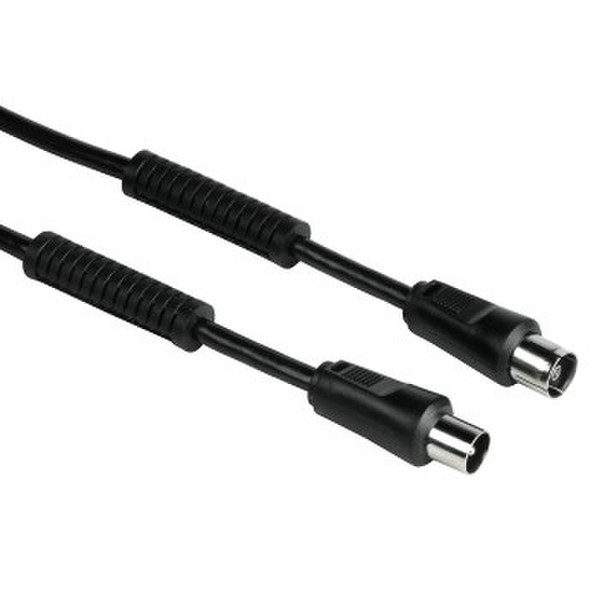 Hama 75047410 1.5m Black coaxial cable