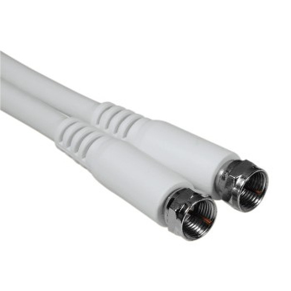 Hama 75047434 10m White coaxial cable