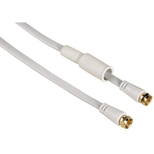 Hama 75047525 3m White coaxial cable