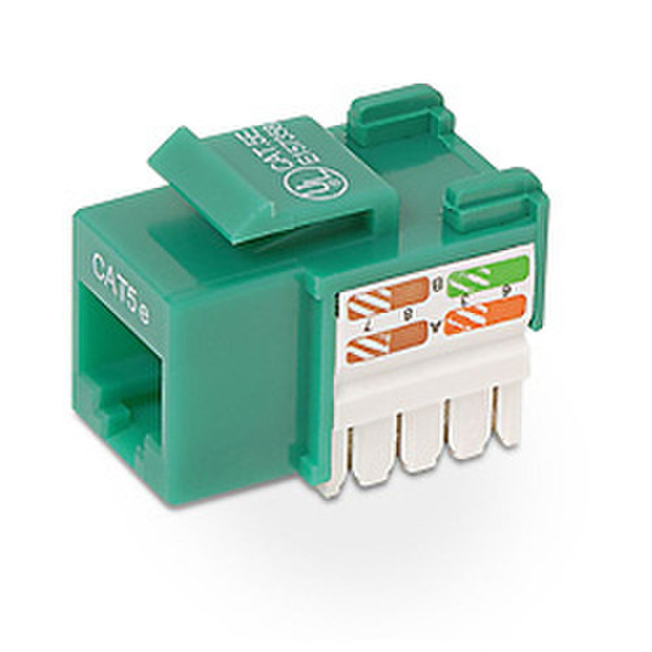Belkin Cat5e Keystone Jack, green Green cable interface/gender adapter