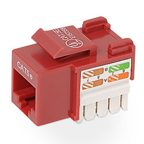 Belkin Cat5e Keystone Jack, red Red cable interface/gender adapter