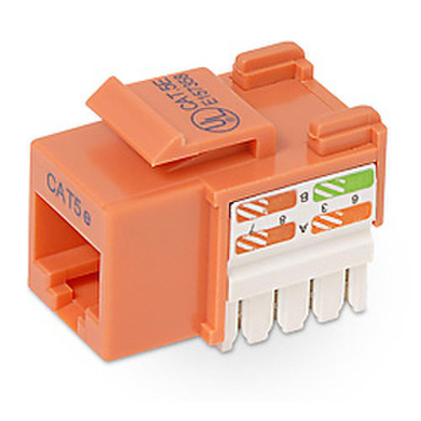 Belkin Cat5e Keystone Jack, orange Orange cable interface/gender adapter