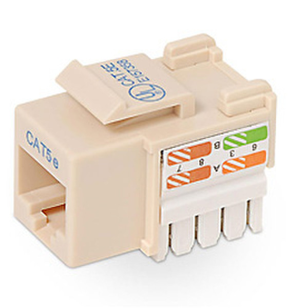 Belkin Cat5e Keystone Jack, ivory cable interface/gender adapter