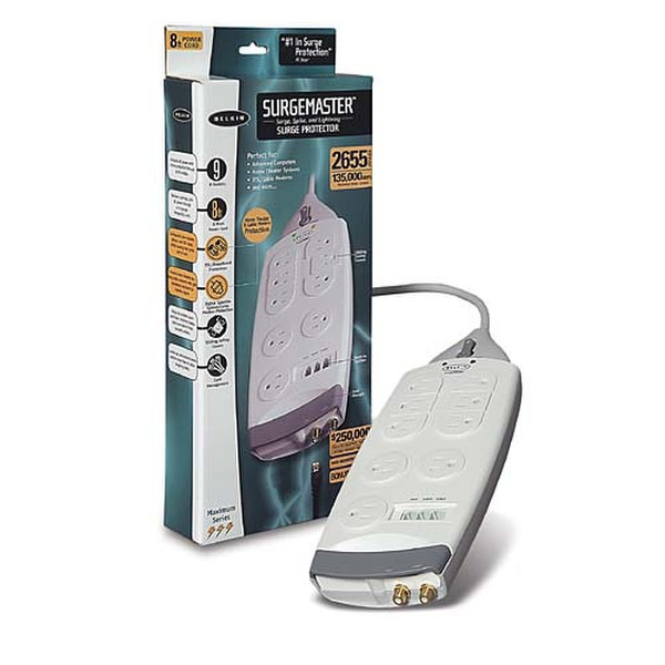 Belkin 9-Outlet SurgeMaster® Maximum Series 9AC outlet(s) 2.4m surge protector