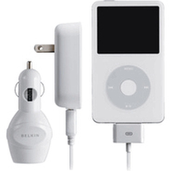 Belkin Charging Kit for iPod Белый адаптер питания / инвертор