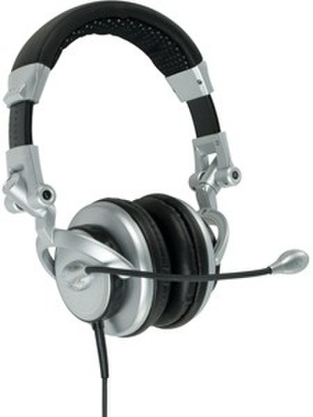 König CMP-HEADSET9 Binaural Head-band Silver headset