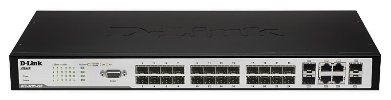 D-Link DES-3200-28 Managed network switch L2 Energie Über Ethernet (PoE) Unterstützung Netzwerk-Switch