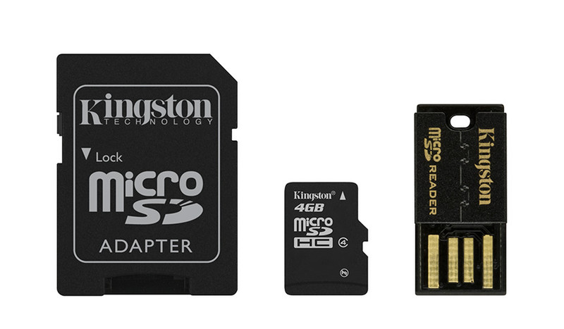Kingston Technology 4GB Multi Kit USB 2.0 Schwarz Kartenleser