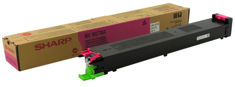 Sharp MX-18GTMA Cartridge 10000pages Magenta laser toner & cartridge