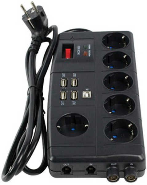 König CMP-SPB08B 7AC outlet(s) 250V 1.8m Black surge protector