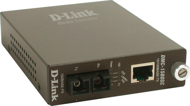 D-Link DMC-1580SC 100Мбит/с Single-mode сетевой медиа конвертор