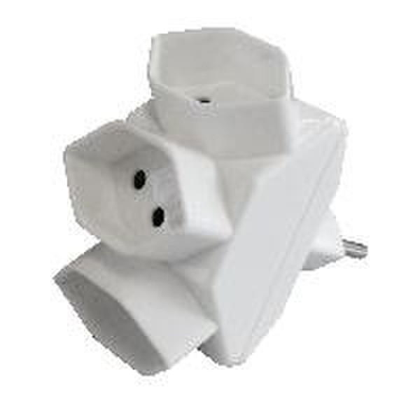 Max Hauri AG 77.5208 3AC outlet(s) White power extension