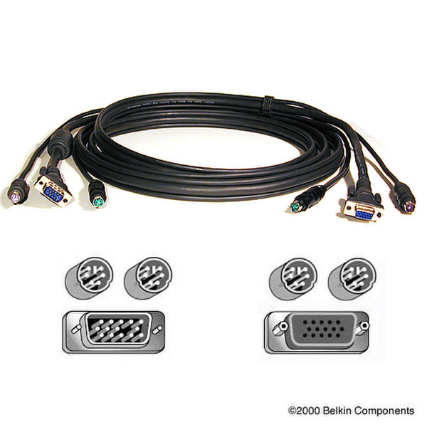 Belkin KVM Cable - 10ft 3.05m KVM cable