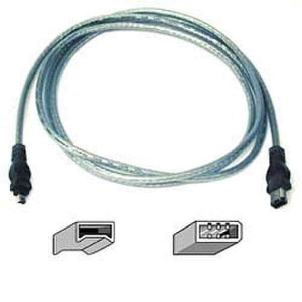 Belkin FireWire 4-Pin to 6-Pin Cable, 1.8 m 1.8m firewire cable