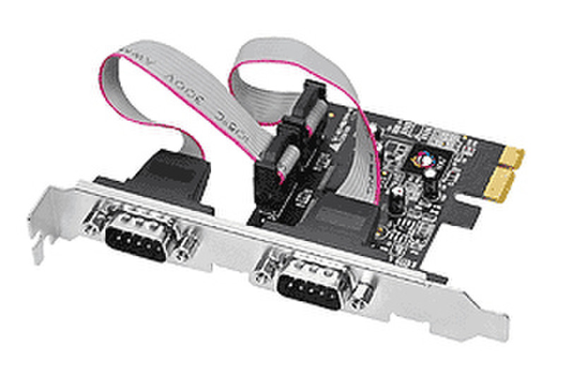 Siig 2-Port RS232 PCIe Сard Internal Serial interface cards/adapter