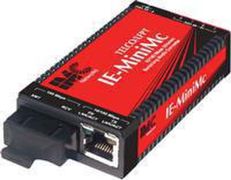IMC Networks IE-MiniMc 100Мбит/с 1300нм Multi-mode Черный, Красный сетевой медиа конвертор