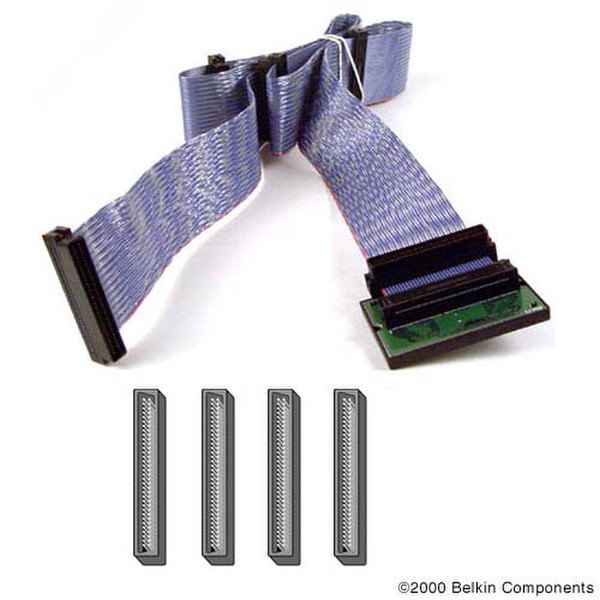 Belkin SCSI-3 LVD Paired Ribbon Cable - 4.08ft