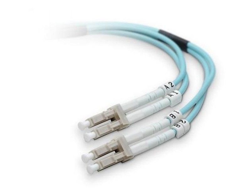 Belkin Duplex Optic Fiber Cable, 2 x LC, 2 x LC, 10m 10м оптиковолоконный кабель