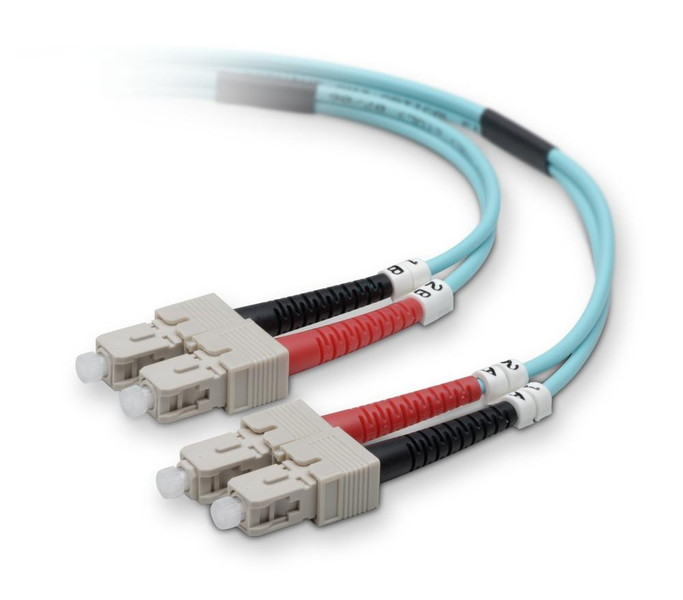 Belkin Fiber Optic Duplex Patch Cable, 2 x SC, 2 x SC, 2m 2м оптиковолоконный кабель