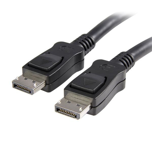 StarTech.com 1m DisplayPort 1.2 Kabel mit Verriegelung (Stecker/Stecker) - DP 4k Kabel - Schwarz