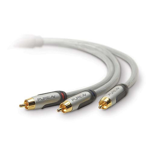 Belkin PureAV Component Video Cable 2.4 m 2.4m Silver component (YPbPr) video cable