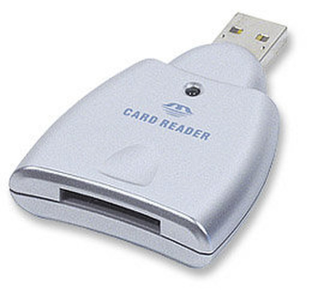 Manhattan 701006 USB 1.1 Cеребряный устройство для чтения карт флэш-памяти