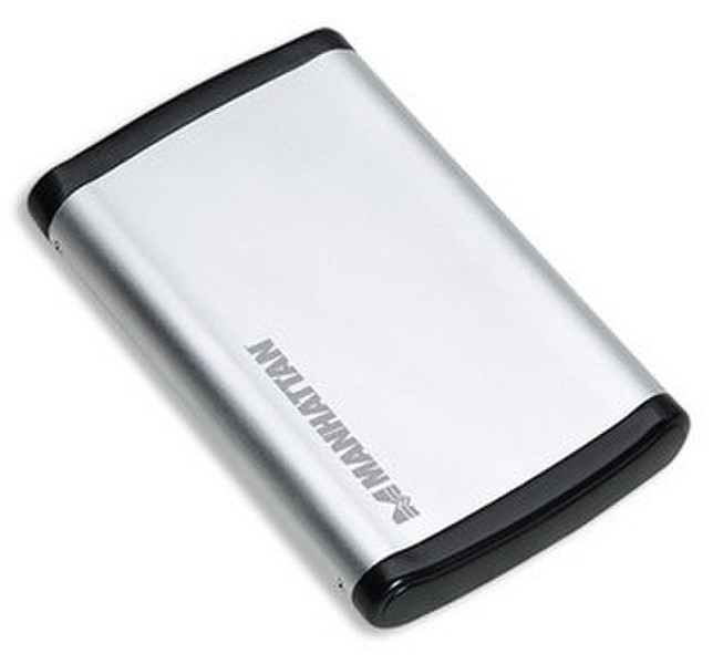 Manhattan 700498 2.5" USB powered Black,Silver storage enclosure